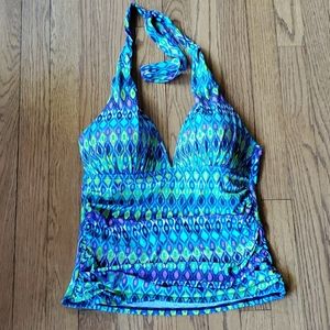 La Blanca Halter Style Tankini Swim Top